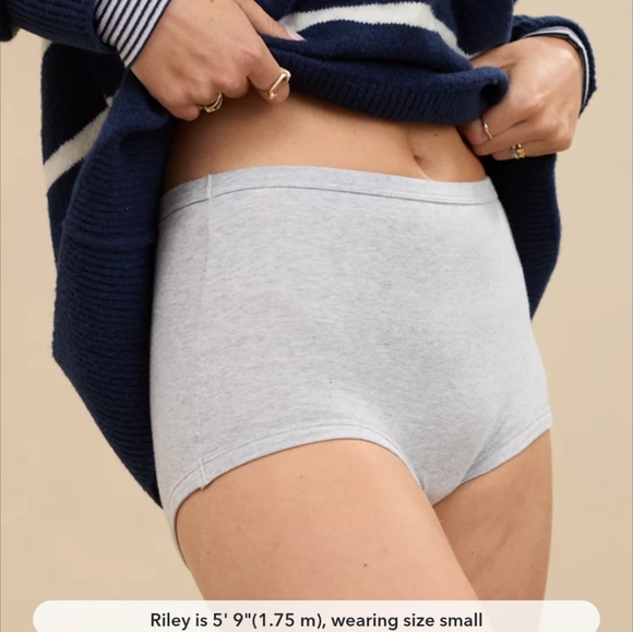 Aerie Superchill High Waisted Cotton Brief Underwear XL 5 x Black, 2 x Gray - Picture 3 of 11